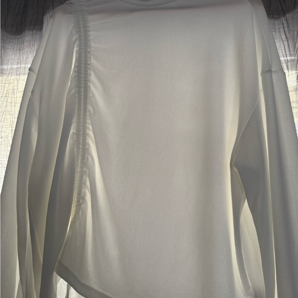 SHEIN White Long Sleeve Top